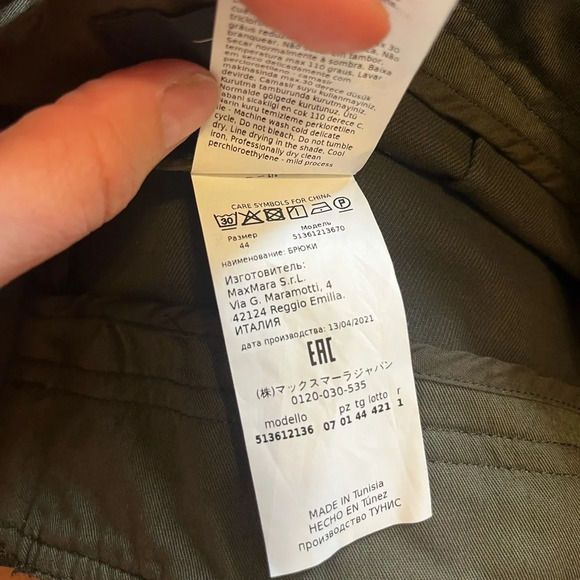 Max Mara Weekend Utility  pants 10 - Picture 5 of 12